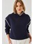 Kadın Kapişonlu Dantel Detaylı Sweatshirt 4