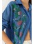 Kadın Nakışlı Sofya Keten Gömlek 4