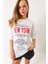 Kadın New York Baskılı Oversize T-Shirt 4