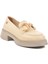 Krem Kadın Loafer Ayakkabı 3