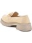 Krem Kadın Loafer Ayakkabı 4