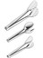 3'lü Maşa Seti, Gümüş Renkli, Şık ve Pratik Kullanım Için Tasarlandı 1