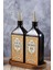 500ML Amber Ahşap Stantlı Zeytinyağı ve Ayçiçek Yağı Şişesi Seti 2