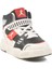 Siyah Kırmızı Cırtlı Erkek Çocuk Hi Sneaker 3