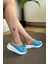 Kadın Reso Mavi Konfor Ortopedik Taban Tokalı Terlik 130 5