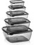 10 Parça Çok Amaçlı Saklama Kabı Seti, Gri, Çeşitli Boyutlar, Pratik ve Şık Kullanım 3