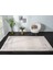 Truva TV013A Bej Halı Geometrik Desen Kenar Çerçeveli Kalın Akrilik Tozuaz Modern Salon Halısı 2