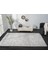 Sümer SM007A Gri Halı Geometrik Desen Dekoratif Modern Tozuyok Antialerjik Salon Yatak Odası Koridor 2