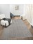 Sümer SM015G Gri Rengi Halı Çizgi Desenli Dekoratif Modern Antialerjik Salon Mutfak Halısı 2