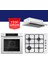 & Eminçelik Beyaz Ankastre Set (QBL62CB + Eminçelik 3140 WE60 31 221 Ng + D037 Aspiratör) 1
