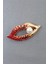 Incili Gold Lips Broş. Yaka Iğnesi Dudaklı Broş. Taşlı Tasarım Dudak Broş. Kadın Broş. Dudak Broş. 5