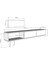 TSA1801DB-YUKA Tv Stand 180CM Safirmeşe-Beyaz 6