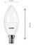 8.5W LED Mum Ampul - E14 Duy, 810 Lümen, 3000K Sarı Işık, 60W Eşdeğer, 3 Lü Paket, Opal Dekoratif Ampul, Dimmer Uyumlu Değil,%86 Enerji Tasarrufu, 99X37 mm (Sarı) 2