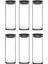 Vakumlu Cam Kavanoz Seti, 6'lı, 1230 Cc, Gri, Temiz ve Şık Tasarım 1