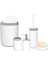 Lima Xl Krom Dekorlu Banyo Seti/beyaz 1