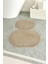 Shaggy Oval Büyük Boy Kaymaz Taban Yıkanabilir 60X100 60X50 2'li Set Banyo Paspası 1