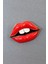 Red Lips Broş. Yaka Iğnesi Kırmızı Dudak Broş. Tasarım Dudak Broş. Kadın Broş. Dudak Broş. 3