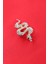 Gold Zirkon Taşlı Yılan Broş. Yaka Iğnesi Broş Taşlı Tasarım Broş. Unisex Broş. Broş. Yılan Broş. 3