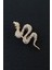 Gold Zirkon Taşlı Yılan Broş. Yaka Iğnesi Broş Taşlı Tasarım Broş. Unisex Broş. Broş. Yılan Broş. 4