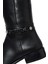 Kadın Siyah Fermuarlı Aksesuar Detaylı Deri Çizme 25WFD280618 9