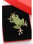 Zirkon Taşlı Kurbağa Broş. Yaka Iğnesi Broş Taşlı Tasarım Broş. Unisex Broş. Broş. Kurbağa Broş. 2