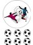 Yenilebilir Resmi Futbol Modeli 6- 8- 10 Kişilik Pastaya Uygun 1
