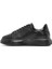 Erkek Siyah Bağcıklı Kalın Tabanlı Deri Sneaker 25WFD675318 2