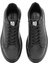 Erkek Siyah Bağcıklı Kalın Tabanlı Deri Sneaker 25WFD675318 7