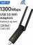 2.4 Ghz/5 Ghz Çift Bantlı Wi-Fi Dongle Alıcı 1300 Mps 1