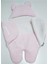 Yumuşak Kıvırcık Peluş Uyku Tulumu, Ayaklı, Pembe, Bebekler Için Konforlu Uyku Hali 2