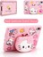 İpad 11 A16 2025 10. Nesil 10.9 Uyumlu Kılıf Hello Kitty Pembe Çocuk Askılı Standlı Eğlence Karakter 2