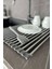 Paslanmaz Çelik Isıya Alüminyum Katlanabilir Lavabo Üstü Çok Amaçlı Bulaşıklık 33x52 cm 8