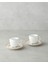 Renkli Porselen Kahve Fincan Takımı, 4 Parça, 2 Kişilik, 90 Ml, Ekru 1