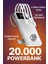 20.000 Mah Powerbank Kablolu Taşınabilir Şarj Cihazı Type-C, Lightning Micro Uyumlu LED Ekranlı Fenerli 2