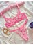 Kırmızı Kalpli Pembe Tül Bralet Sütyen Takım 1