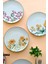 Çok Renkli 20CM Porselen Pasta Tabağı 6 Kişilik 6 Parça 4