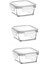 3'lü Beyaz Saklama Kabı Seti, 375 Ml, Pratik ve Şık Kullanım 1