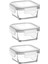 3'lü Beyaz Saklama Kabı Seti, 375 Ml, Pratik ve Şık Kullanım 3