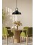 Siyah Şık Kilit Kafa Tekli Retro Sarkıt Avize, Ofis, Showroom, Salon ve Mutfak Kullanımı 4