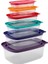 6'lı Çok Renkli Saklama Kabı Seti, Pratik ve Şık Mutfak Gereçleri 3
