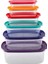 6'lı Çok Renkli Saklama Kabı Seti, Pratik ve Şık Mutfak Gereçleri 6