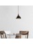 Siyah Tekli Sarkıt Aydınlatma Metal Sıvama, Ev, Ofis, Cafe, Restoran Avizeleri, E27 Duy (Siyah) 2