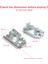 BSR27 Peugeot 206 206+ 207 4/5 Kapı İçin Sunroof Cam Halat Spiral Kaydırma Metal Klips Braketi Sağ Sol 4
