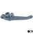 BDP28 VW Transporter T4 Caravelle 1990-2003 için Sol Arka Sürgülü Kapı Alt Makarası 701843405B 1