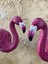 Flamingo Egik Başlı Bahce Biblo Fusya 4