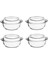 Beyaz Yuvarlak Borcam Tencere ve Saklama Kabı Seti, 4'lü 1