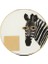 Zebra Desenli Bardak Altlığı 10 cm Beyaz, Şık ve Pratik Için Tasarlandı 1
