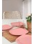 Pembe Köşem 27 cm 6'lı Servis Tabağı Seti, Şık ve Kullanışlı Tasarım 2
