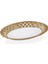 Beyaz Oval Altın Detaylı Büyük Tabak, 37 Cm, Şık ve Zarif Tasarım 2