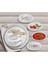 Beyaz Oval Servis Krem 17 cm 4'lü Set 3